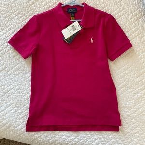 Classic sport pink polo size 6